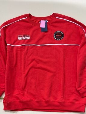 Formula 1 Red 'Pit Crew Team' Racing Sweatshirt Size 3X NWT